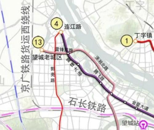 开福北,高岭,丁字镇