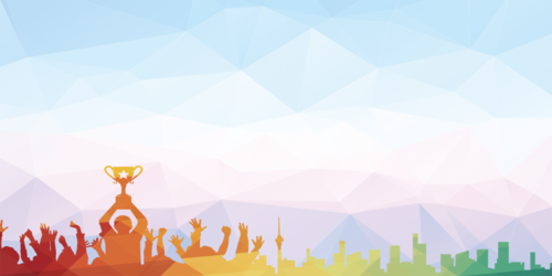 业绩精英榜展板背景模板