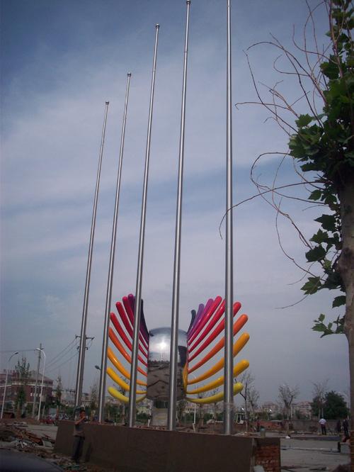 厂家定做旗杆不锈钢旗杆9米国旗旗杆不锈钢户外旗杆佛山批发定制