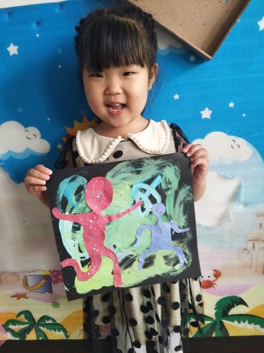 小一班美术作品:《奥林匹克》水粉画!每位宝宝都棒棒哒!