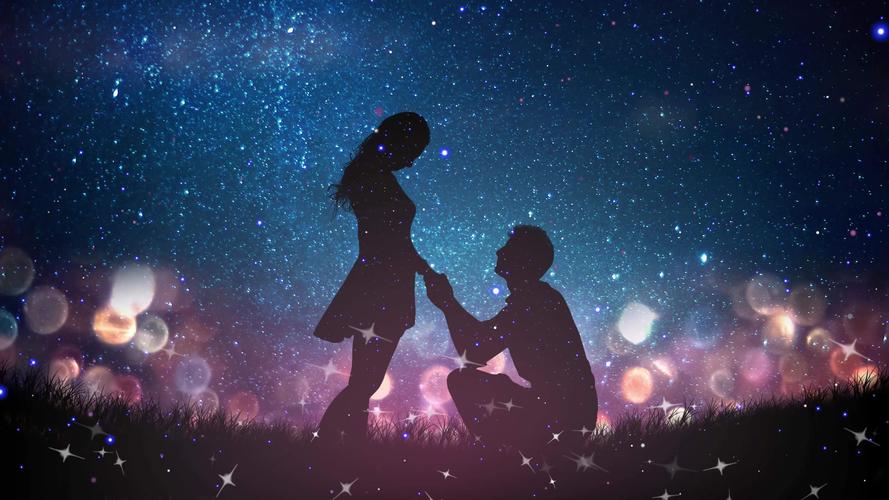 4k唯美浪漫求婚背景视频