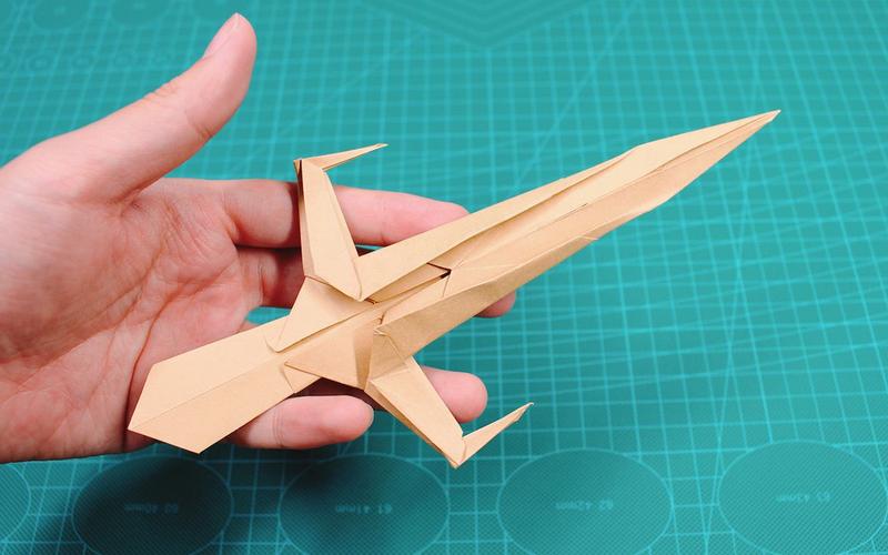 折纸】帅气的 折纸武器教程,这是哪位英雄的宝剑?