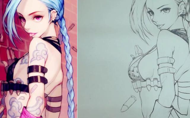 【合尚教育】【手绘动漫-教学】金克丝上色和线稿-上-琦玉老师qq