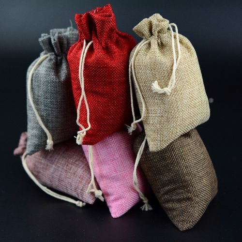 10*14cm新款麻布束口袋 礼品麻袋 拉绳袋批发 麻袋 首饰布袋子