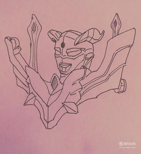 终极赛罗奥特曼怎么画