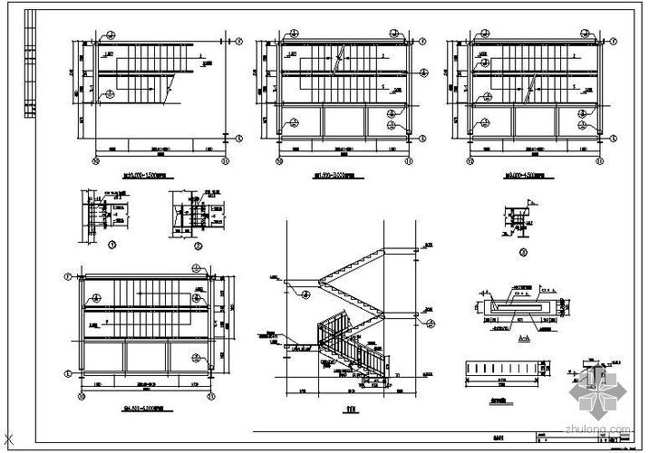 某钢结构楼梯做法节点构造详图