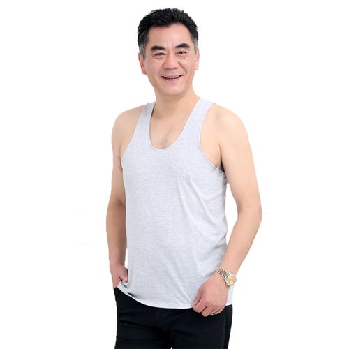夏季中老年人背心男纯棉老头衫大码短袖汗衫全棉老人