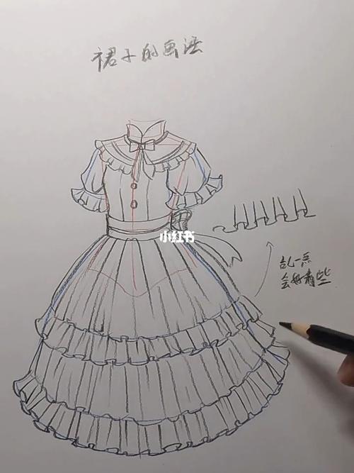 裙子的画法 各位仙女们 你们学会了吗