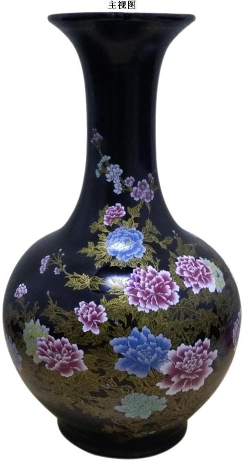 陶瓷花瓶(黑金古瓷)