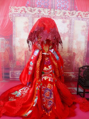 瑷鹂娃娃古装新娘/12点美白关节体/中国历史上的新娘服饰