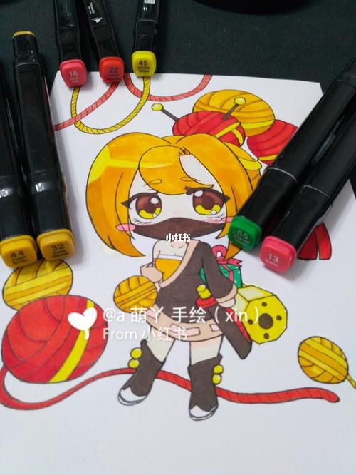 迷你世界刺客离q版人物头像原创手绘画上色