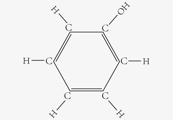 苯酚的分子结构式