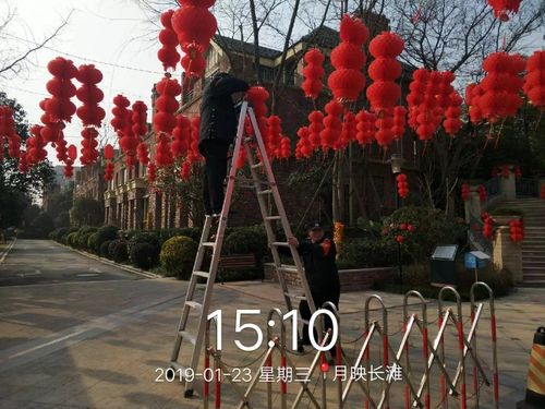 春节前园区节日气氛布置