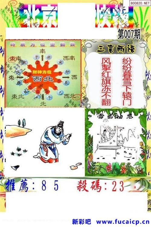 007期小军图-3d画谜-新彩吧