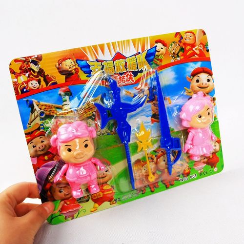 一元二元最热销儿童玩具猪猪救援队套装地摊热卖玩具批发厂家直销