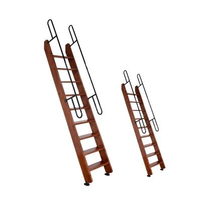 实木家用简易阁楼楼梯b爬梯简约直梯登高扶梯别墅加厚木梯子可定