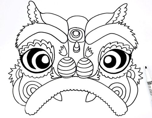 新年舞狮春节美术课件教案