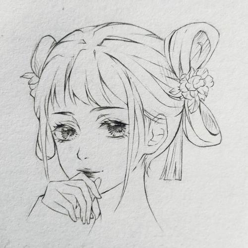 侵删/线稿/别处截图搬运/绘画教程/动漫/画画/愿喜