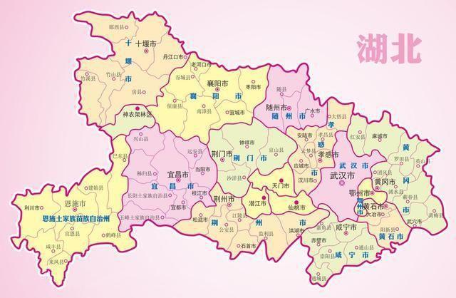 我们先来仔细看看湖北省的地图,由荆门市区,钟祥市,京山市,沙洋县共同