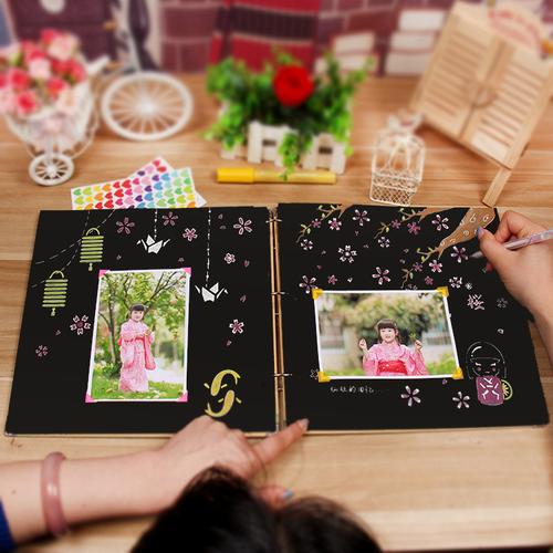 查看淘宝15寸相册diy手工相册制作粘贴式5寸纪念册6寸diy送工具材料