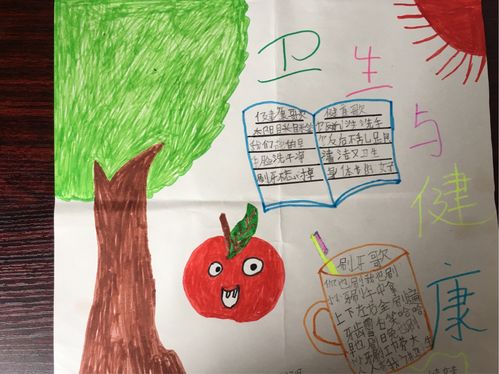 赵家洲中心小学一年级三班"卫生与健康"手抄报优秀作品展