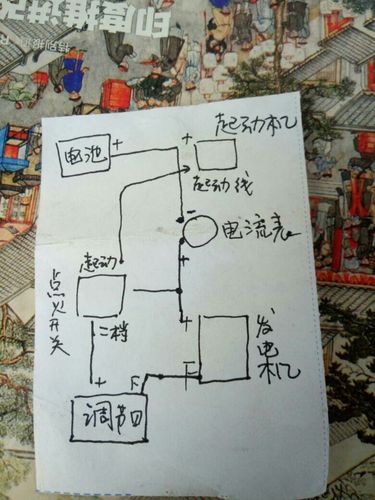 蓄电池马达发电机起动钥死怎样接线