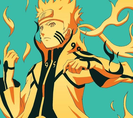 图片中的漩涡鸣人是六道仙人模式的吗?