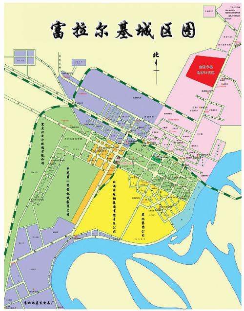 富拉尔基区地图(本世纪初)