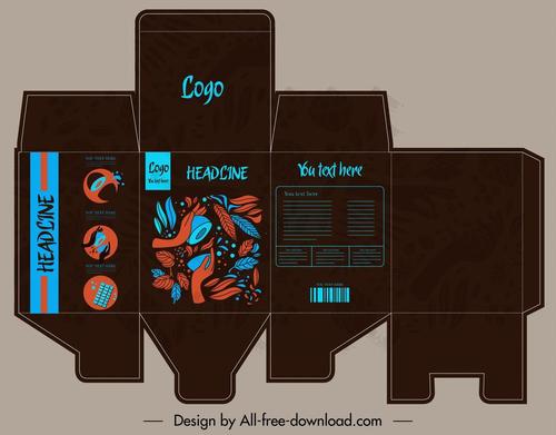 食品包装盒平面设计图