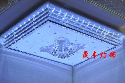 供应晟丰灯饰 平板吸顶水晶灯现代平板水晶灯客厅玻璃吸顶灯sfc0198