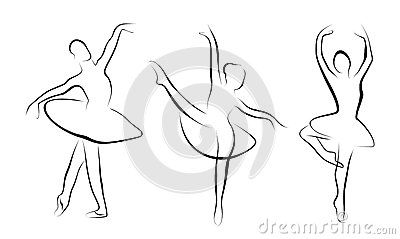 芭蕾舞舞蹈分解简笔画