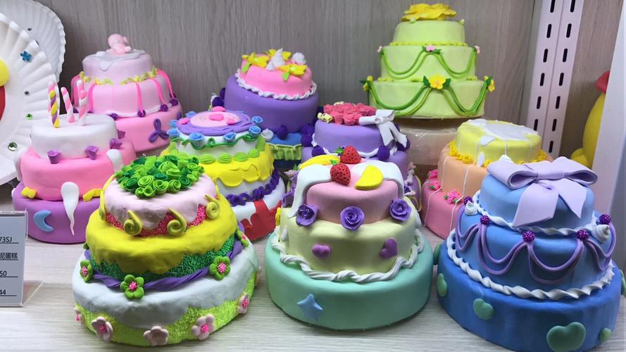 儿童手工制作宝盒雪花泥画彩泥粘土蛋糕白胚模型卡通首饰盒幼儿园