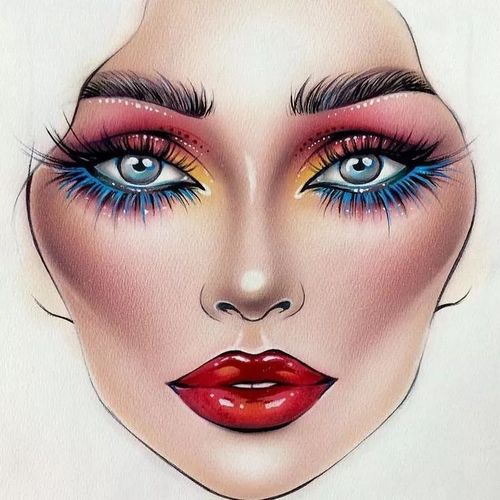 收藏|这些妆面图有点酷!