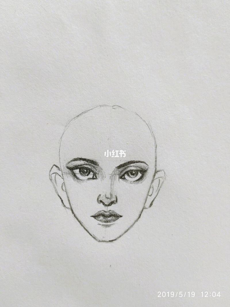 时装画技头部线稿练习
