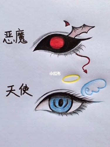 天使与恶魔,你喜欢哪一个?_简笔画_教程_简笔画教程_人文_绘画