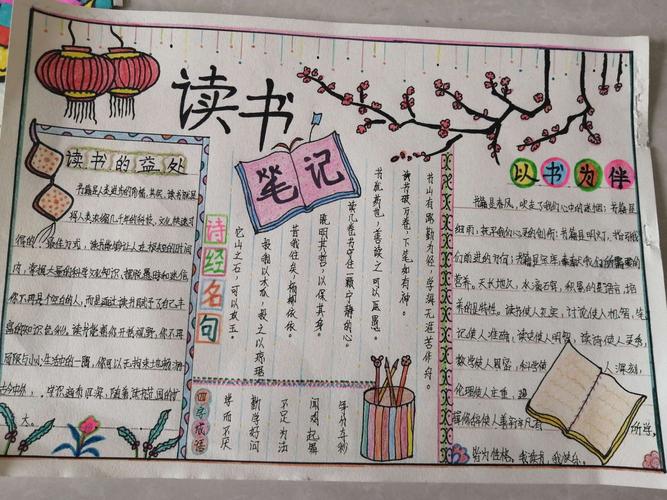 "书香校园,阅读人生"——记志丹县创新实验小学五年级读书手抄报活动