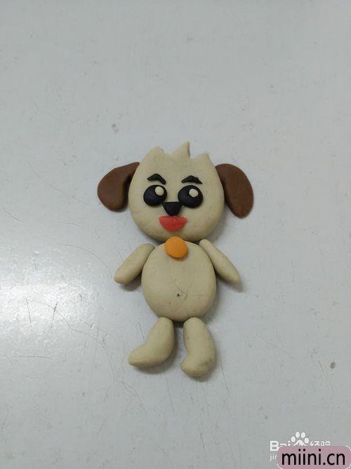 简单小狗哈利的粘土制作步骤教程