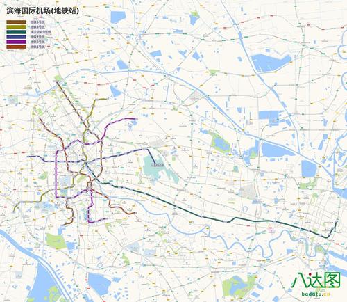 天津地铁线路图(2019年春季版)