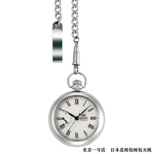 日本直发orient东方双狮东方双狮复古手动机械表怀表