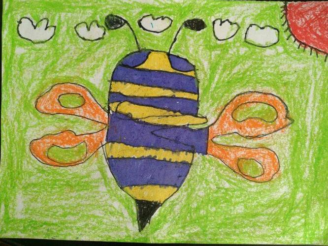 美丽的剪刀添画,孩子们的脑洞大开!我们一起来欣赏吧!