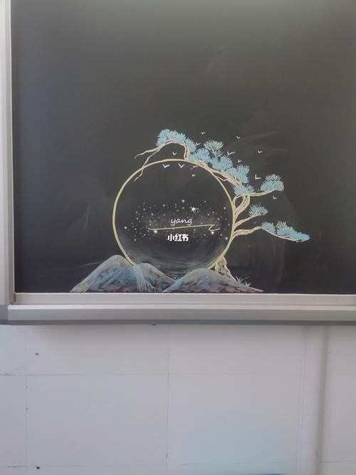 粉笔画,黑板报,边框_画画_古风_文化_绘画