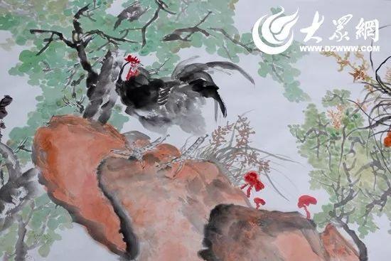 厉害了莒县有位画家画了100只鸡