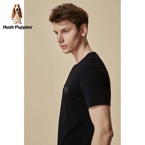 hush puppies暇步士2018夏男装圆领短袖男士t恤|pd-28360