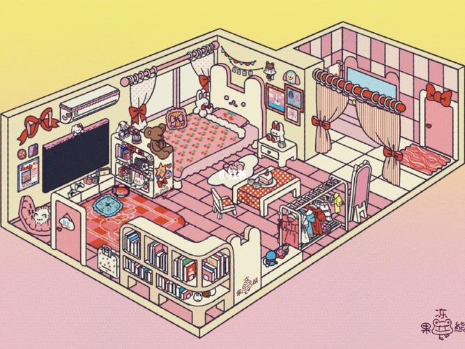 少女的房间_插画师_我是原创插画师_文化_绘画