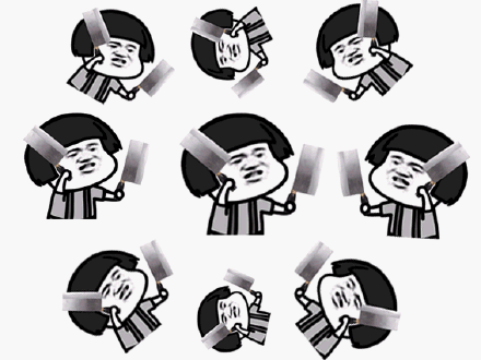 蘑菇头拿菜刀砍人 - 斗图表情包 - 装逼达人