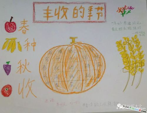 美丽的秋天手抄报