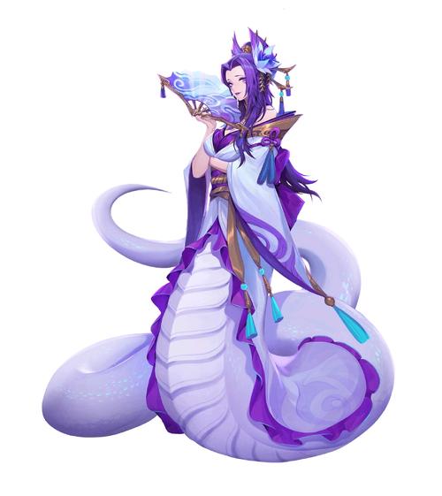 【灵魂莲华】蛇女全身立绘 高清原图(卡西奥佩娅)