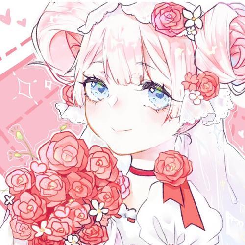 闻玫瑰的动漫女生头像