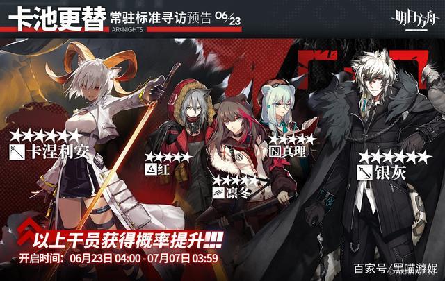 明日方舟6月23日常驻卡池情报公开卡羊up银老板再次开放兑换