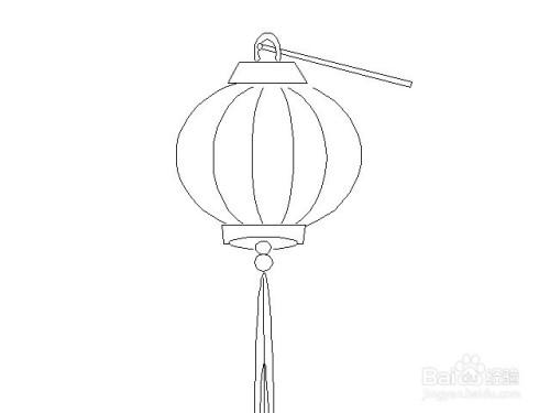 灯笼的简笔画怎么画